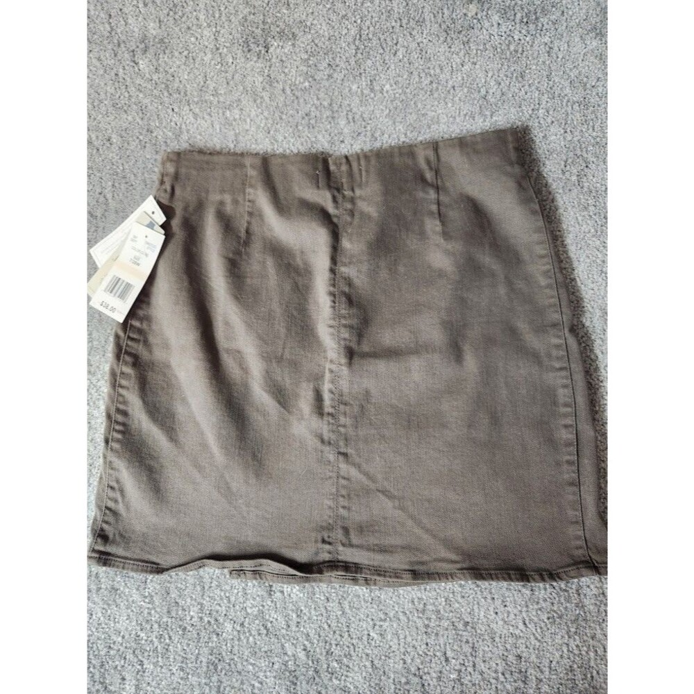 Jolt Womens Skirt Size 7 28 Taupe Gray Mini Casual NWT Juniors Neutral Basic